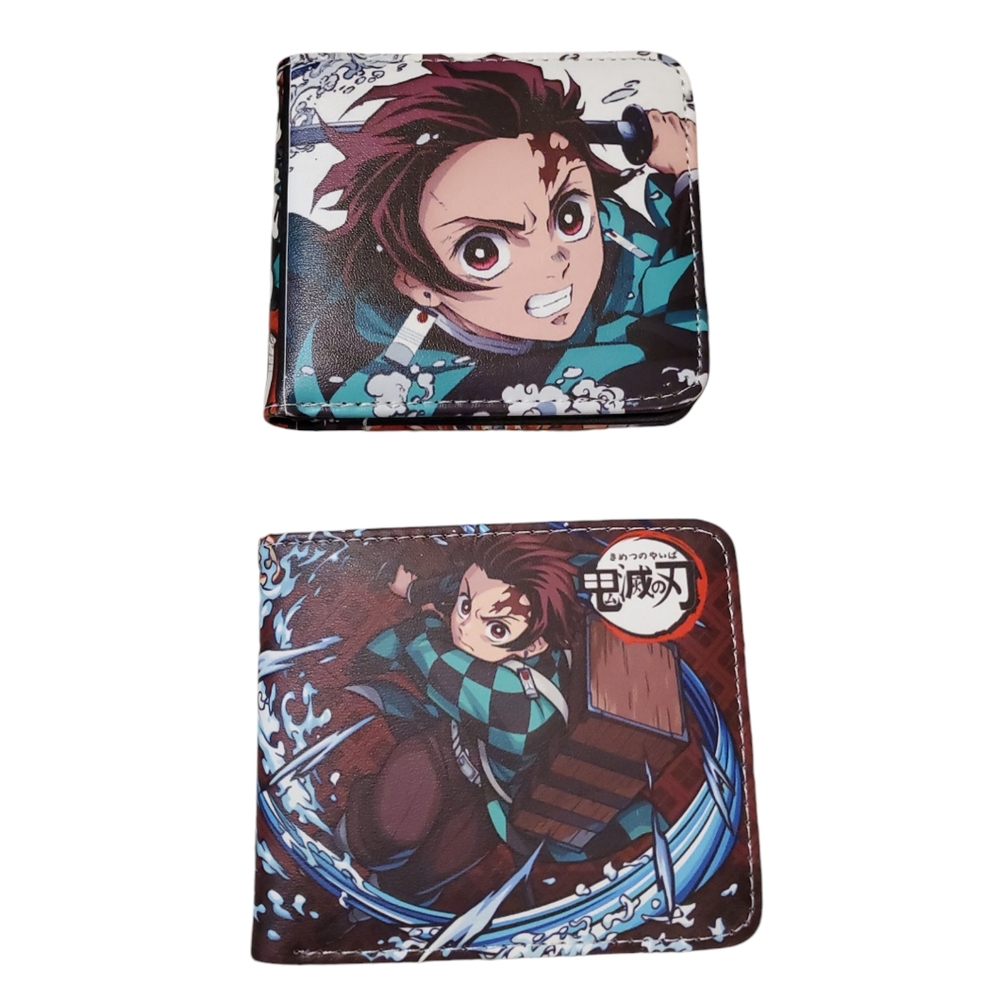 Demon Slayer Anime Kimetsu no Yaiba Tanjiro Kamado Bifold‎ PU Wallet (2)